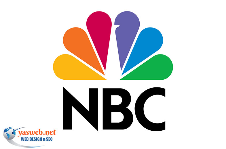 طراحی لوگوی سایت NBC با کمک فضای خالی