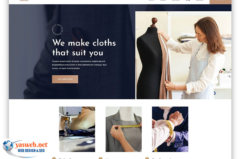 طراحی سایت پوشاک با بهترین قیمت و کیفیت