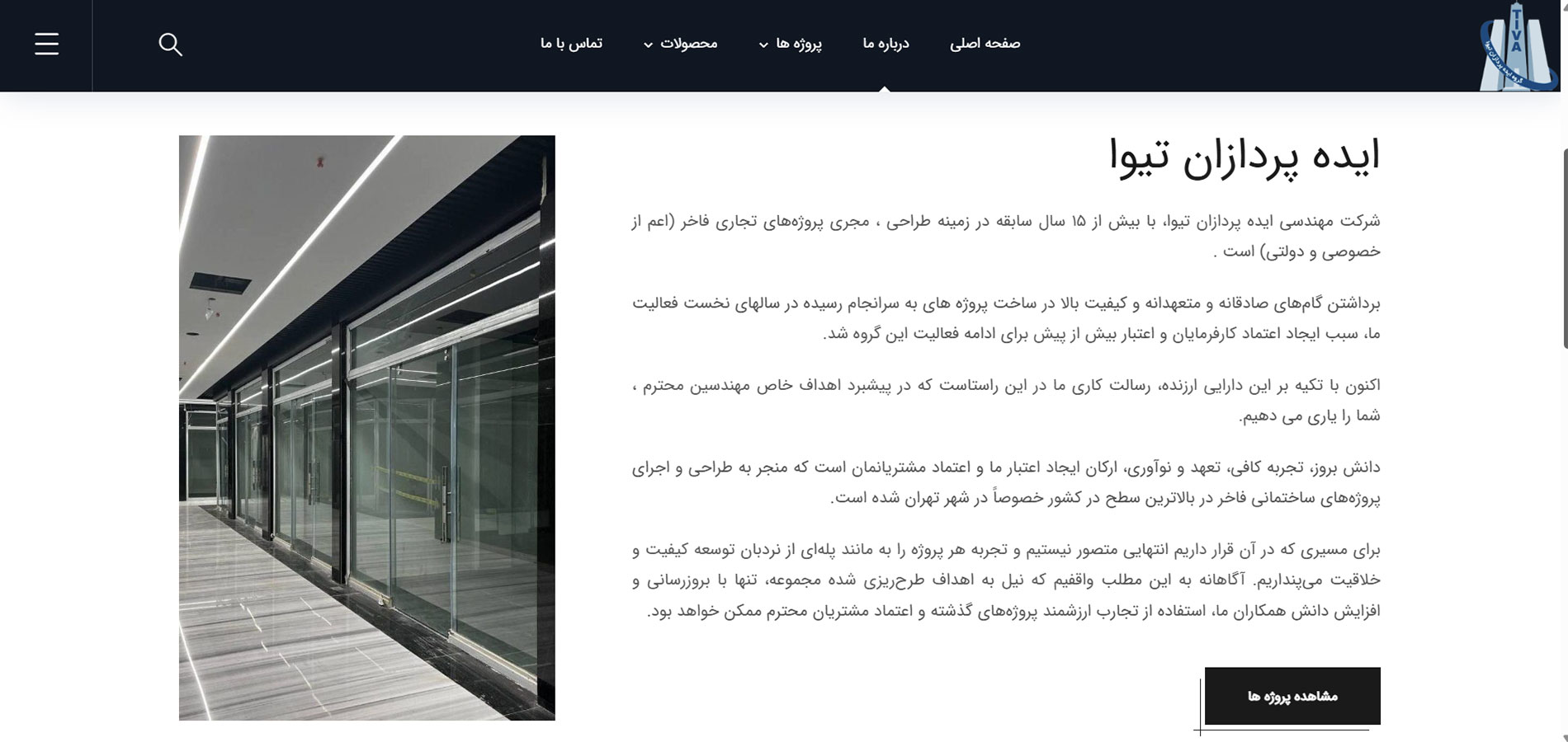 طراحی سایت ایده پردازان تیوا
