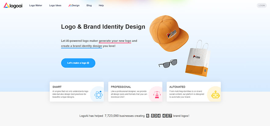 سایت طراحی لوگو رایگان LogoAI.com